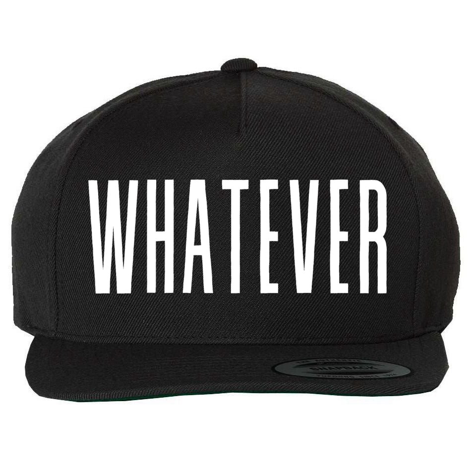 WHATEVER Wool Snapback Cap