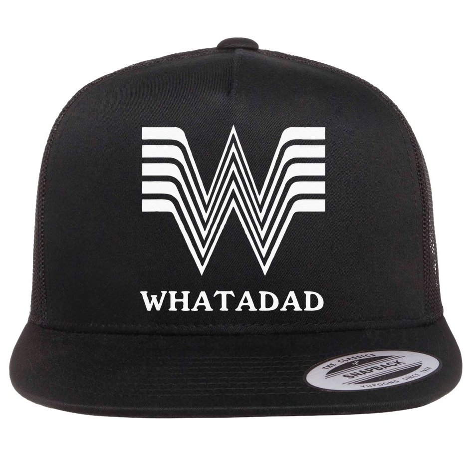 Whatadad Flat Bill Trucker Hat
