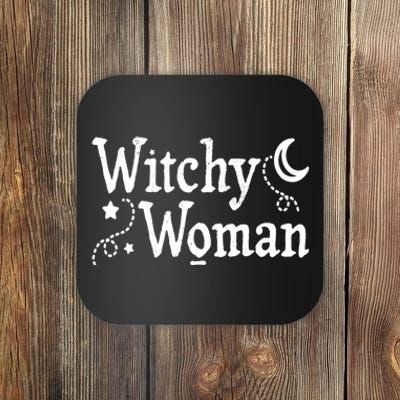 Witchy Woman Halloween Wiccan Follower Pagan Ritual Coaster