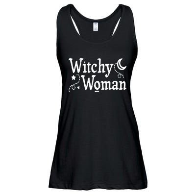 Witchy Woman Halloween Wiccan Follower Pagan Ritual Ladies Essential Flowy Tank