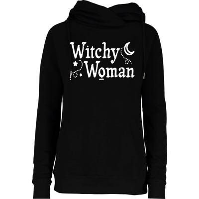 Witchy Woman Halloween Wiccan Follower Pagan Ritual Womens Funnel Neck Pullover Hood