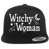 Witchy Woman Halloween Wiccan Follower Pagan Ritual Flat Bill Trucker Hat