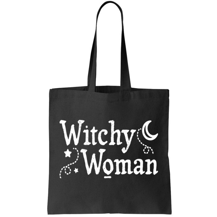 Witchy Woman Halloween Wiccan Follower Pagan Ritual Tote Bag