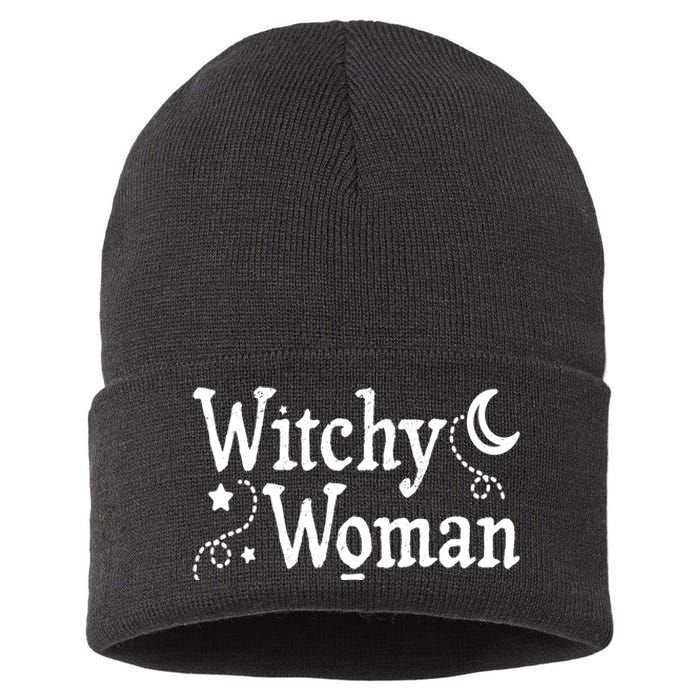 Witchy Woman Halloween Wiccan Follower Pagan Ritual Sustainable Knit Beanie