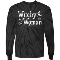 Witchy Woman Halloween Wiccan Follower Pagan Ritual Tie-Dye Long Sleeve Shirt