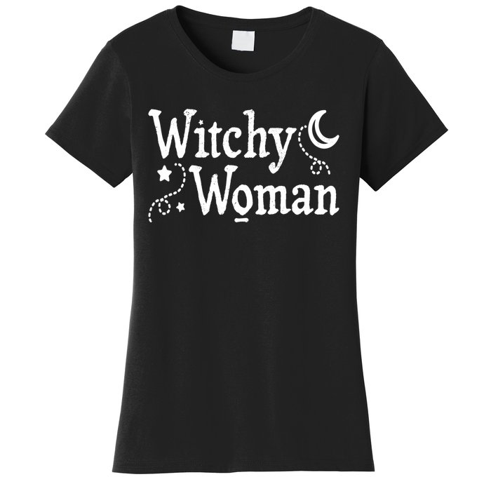 Witchy Woman Halloween Wiccan Follower Pagan Ritual Women's T-Shirt