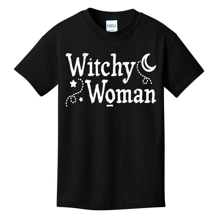 Witchy Woman Halloween Wiccan Follower Pagan Ritual Kids T-Shirt