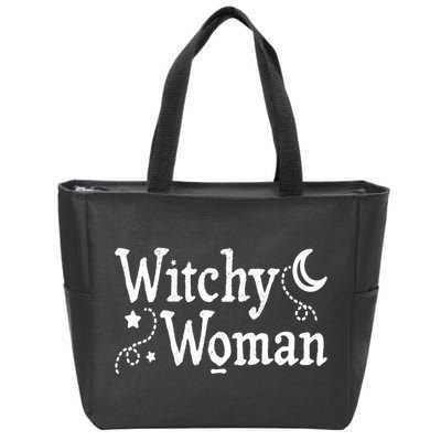 Witchy Woman Halloween Wiccan Follower Pagan Ritual Zip Tote Bag