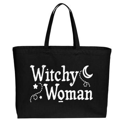 Witchy Woman Halloween Wiccan Follower Pagan Ritual Cotton Canvas Jumbo Tote