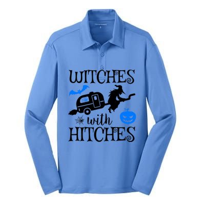 Witches With Hitches Rv Camping Costume Idea Nature Gift Silk Touch Performance Long Sleeve Polo