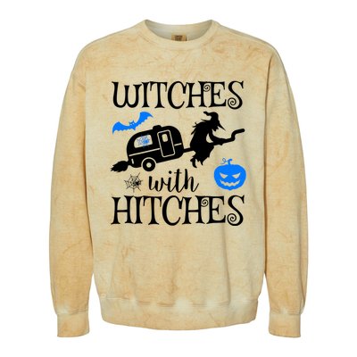 Witches With Hitches Rv Camping Costume Idea Nature Gift Colorblast Crewneck Sweatshirt