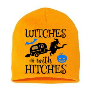 Witches With Hitches Rv Camping Costume Idea Nature Gift Short Acrylic Beanie