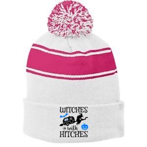 Witches With Hitches Rv Camping Costume Idea Nature Gift Stripe Pom Pom Beanie