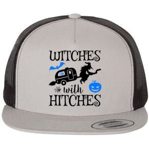 Witches With Hitches Rv Camping Costume Idea Nature Gift Flat Bill Trucker Hat