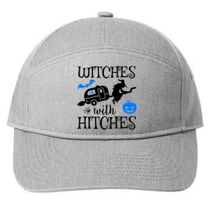 Witches With Hitches Rv Camping Costume Idea Nature Gift 7-Panel Snapback Hat