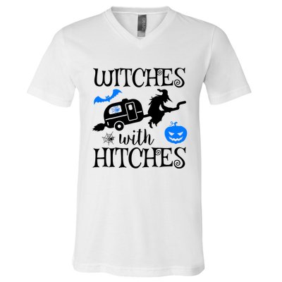 Witches With Hitches Rv Camping Costume Idea Nature Gift V-Neck T-Shirt