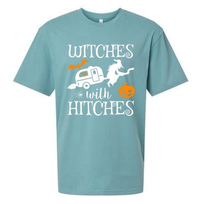 Witches With Hitches Rv Camping Costume Idea Nature Gift Sueded Cloud Jersey T-Shirt