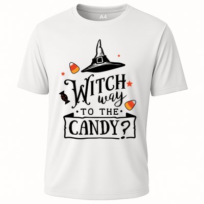 Witch Way Is The Candy Funny Halloween Performance Shirt