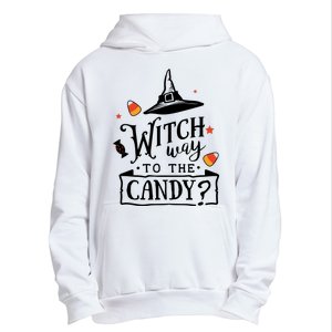 Witch Way Is The Candy Funny Halloween Urban Pullover Hoodie