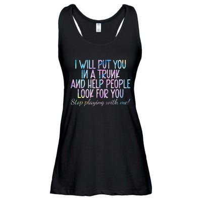 Womens Women I Will Put You In A Trunk And Help People Look Ladies Essential Flowy Tank