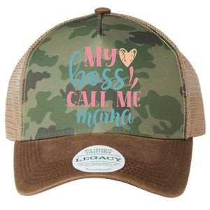 Womens Women I Mother's Day Women's Day I My Boss Call Me Mama Legacy Tie Dye Trucker Hat