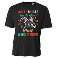 Wait What I Have An Attitude No Really Who Knew Scottish Dog Cooling Performance Crew T-Shirt