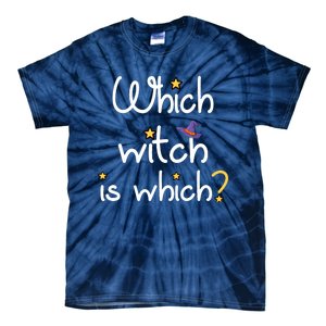 Which Witch Is Which? Funny Halloween Wordplay Grammar Fun Tie-Dye T-Shirt