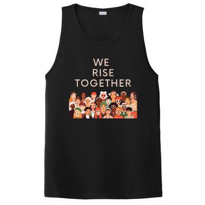 Womens Womens International Women's Day We Rise Together Feminism PosiCharge Competitor Tank