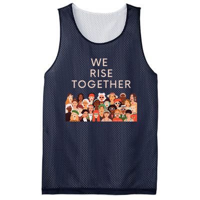 Womens Womens International Women's Day We Rise Together Feminism Mesh Reversible Basketball Jersey Tank