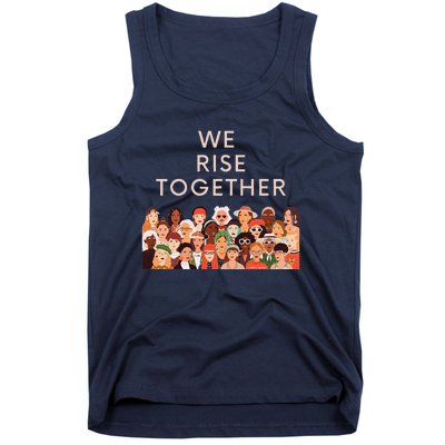 Womens Womens International Women's Day We Rise Together Feminism Tank Top