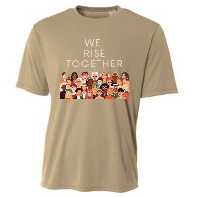 Womens Womens International Women's Day We Rise Together Feminism Cooling Performance Crew T-Shirt