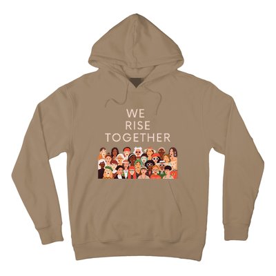 Womens Womens International Women's Day We Rise Together Feminism Hoodie