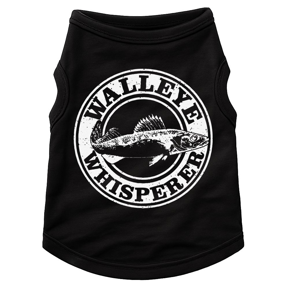 Walleye Whisperer Ice Fishing Freshwater Fish Fisherman Doggie Tank