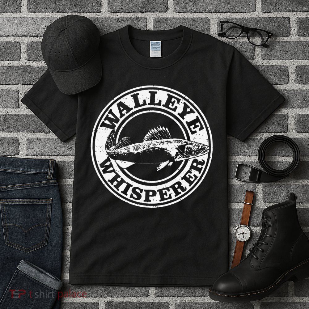 Walleye Whisperer Ice Fishing Freshwater Fish Fisherman Tall T-Shirt
