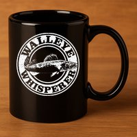 Walleye Whisperer Ice Fishing Freshwater Fish Fisherman 11oz C Handle Ceramic Mug