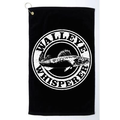 Walleye Whisperer Ice Fishing Freshwater Fish Fisherman Golf Towel