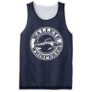 Walleye Whisperer Ice Fishing Freshwater Fish Fisherman Mesh Reversible Basketball Jersey Tank