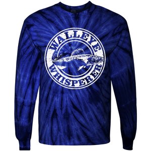 Walleye Whisperer Ice Fishing Freshwater Fish Fisherman Tie-Dye Long Sleeve Shirt