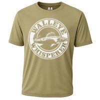 Walleye Whisperer Ice Fishing Freshwater Fish Fisherman Cooling Performance Crew T-Shirt