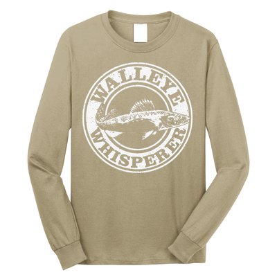 Walleye Whisperer Ice Fishing Freshwater Fish Fisherman Long Sleeve Shirt