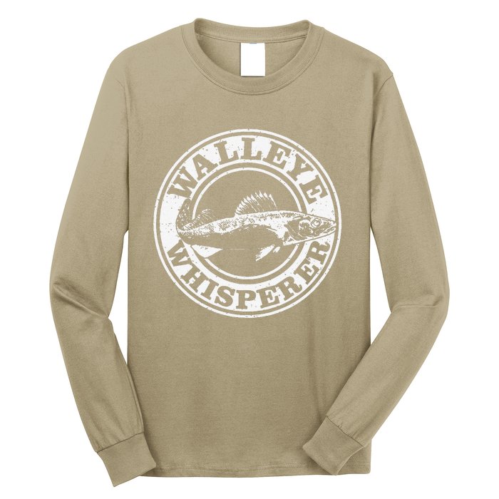 Walleye Whisperer Ice Fishing Freshwater Fish Fisherman Long Sleeve Shirt