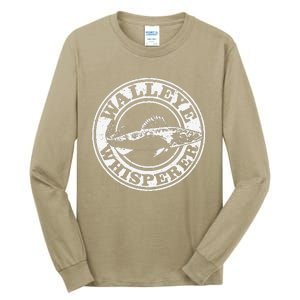 Walleye Whisperer Ice Fishing Freshwater Fish Fisherman Tall Long Sleeve T-Shirt