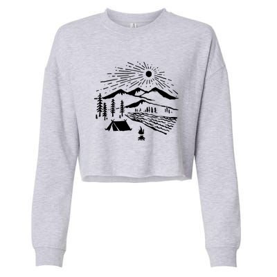 Wilderness Cropped Pullover Crew