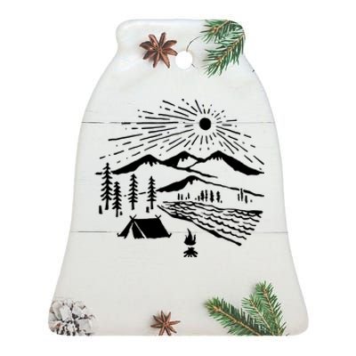 Wilderness Ceramic Bell Ornament