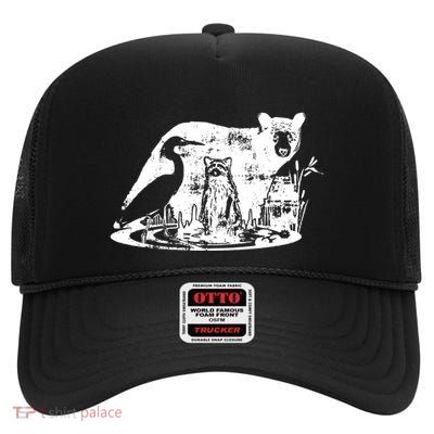 Wildlife High Crown Mesh Back Trucker Hat