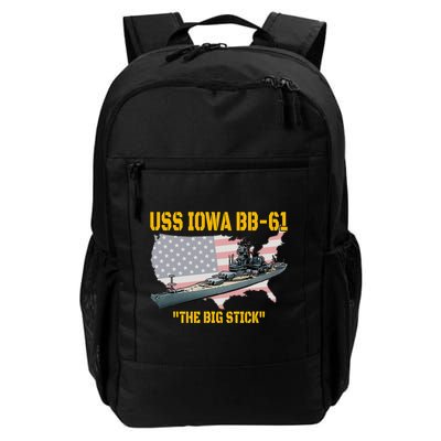 World War II Warship USS Iowa & WW2 BB61 Battleship Veteran Backpack