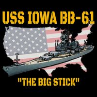 World War II Warship USS Iowa & WW2 BB61 Battleship Veteran Toddler T-Shirt