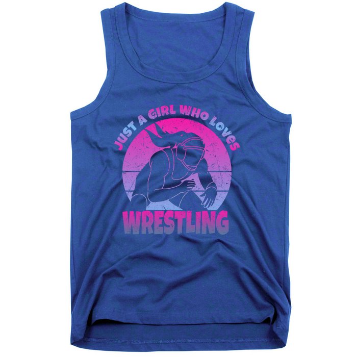 Wrestling Wrestler I Just A Who Loves Wrestling Gift Tank Top