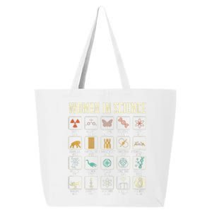 Womens Women In Science Design For History Of Science Lover 25L Jumbo Tote