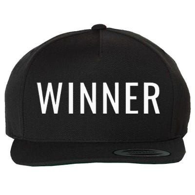 Winner Wool Snapback Cap